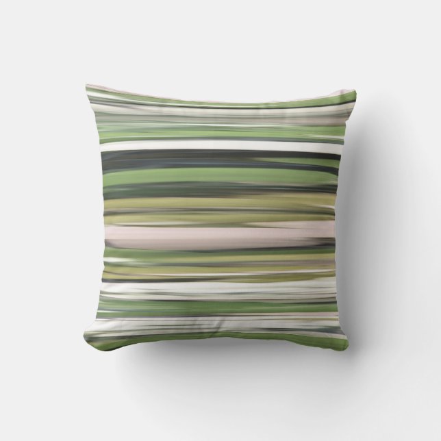 Abstract #2: Olive green blur Throw Pillow (Front)