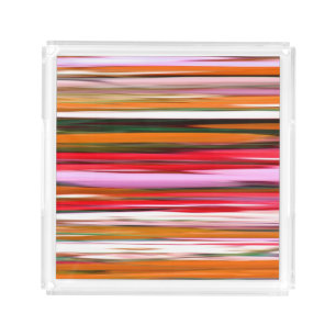 Abstract #2: Orange blur Acrylic Tray