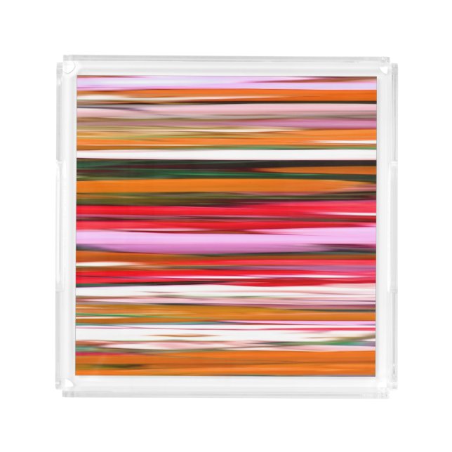 Abstract #2: Orange blur Acrylic Tray (Front)