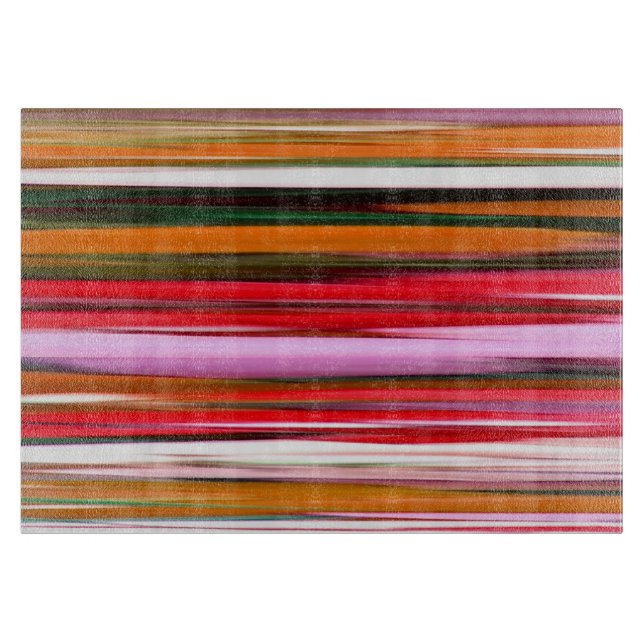 Abstract #2: Orange blur Cutting Board (Front)