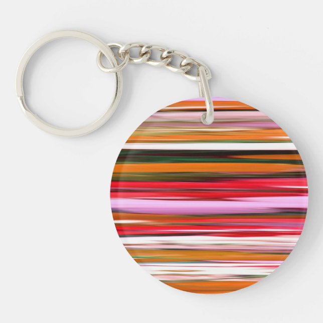 Abstract #2: Orange blur Keychain (Front)