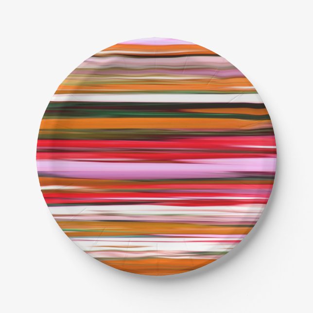 Abstract #2: Orange blur Paper Plates (Front)