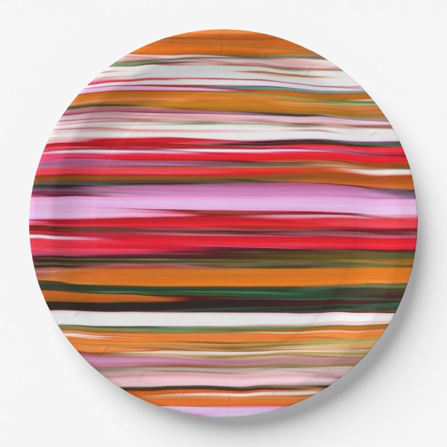 Abstract #2: Orange blur Paper Plates (Front)