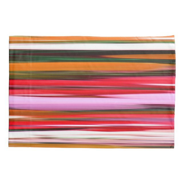 Abstract #2: Orange blur Pillow Case (Back)