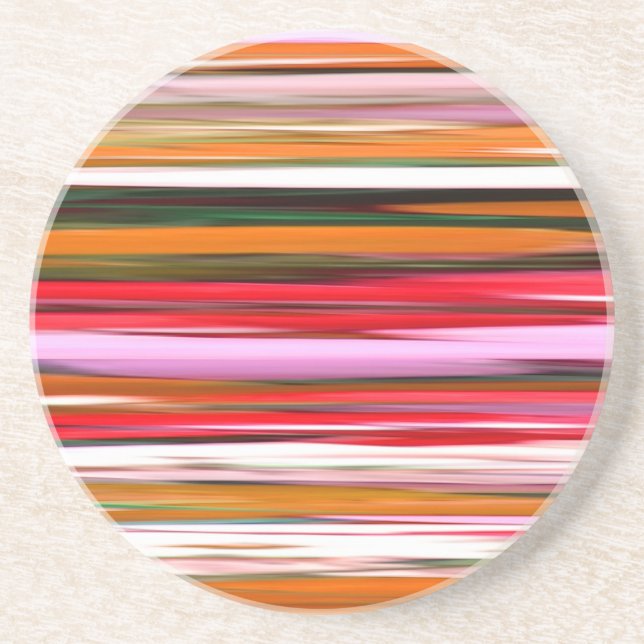 Abstract #2: Orange blur Sandstone Coaster (Front)