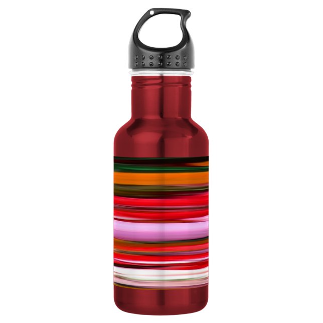 Abstract #2: Orange blur Stainless Steel Water Bottle (Front)