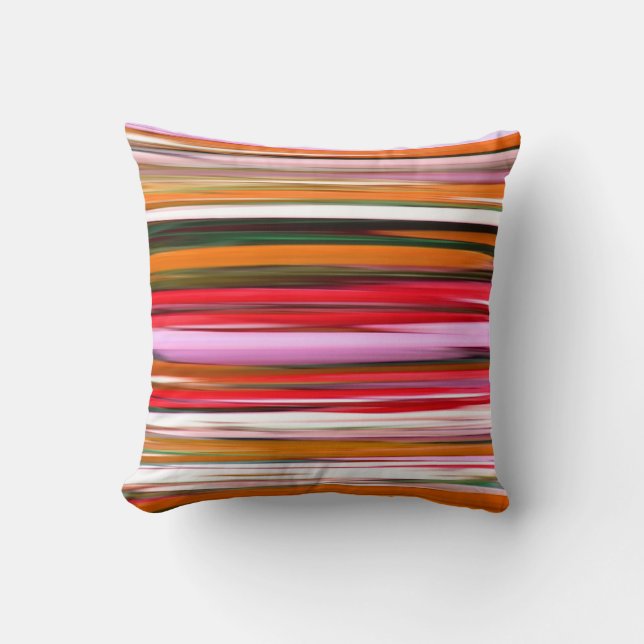 Abstract #2: Orange blur Throw Pillow (Front)