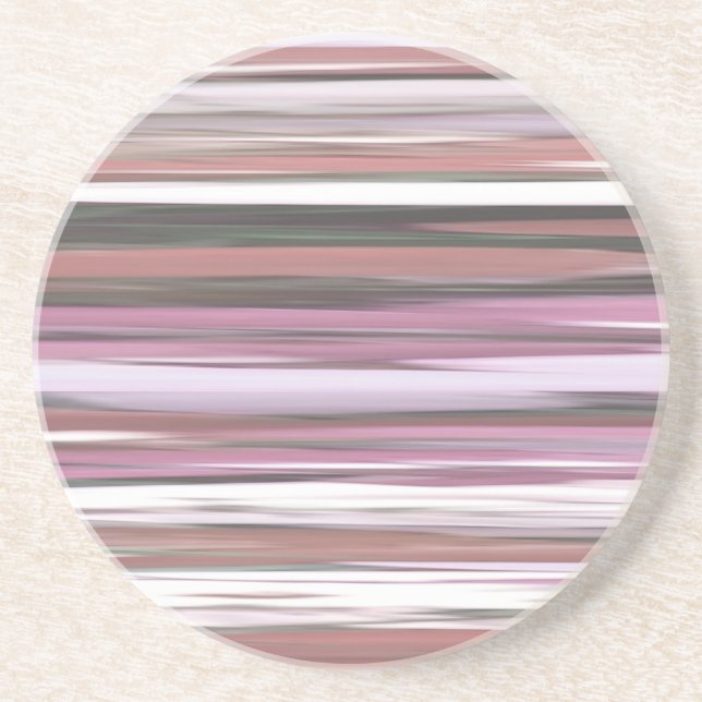 Abstract #2: Pink blur Sandstone Coaster (Front)