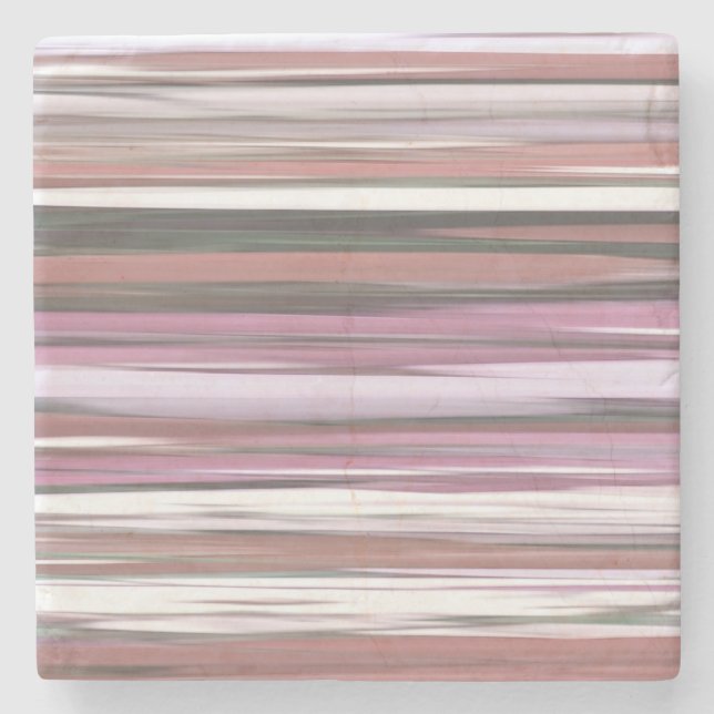 Abstract #2: Pink blur Stone Coaster (Front)