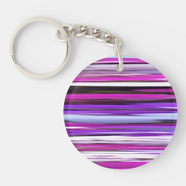 Abstract #2: Purple Blur Keychain (Front)