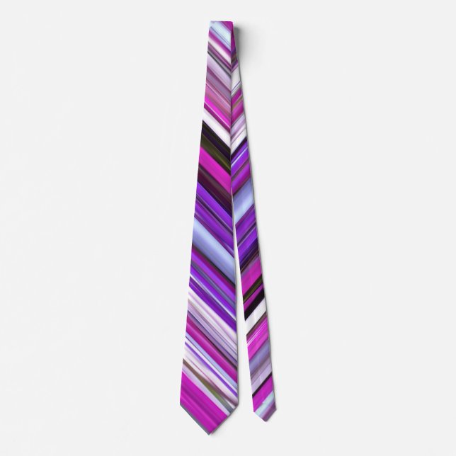 Abstract #2: Purple Blur Neck Tie (Front)