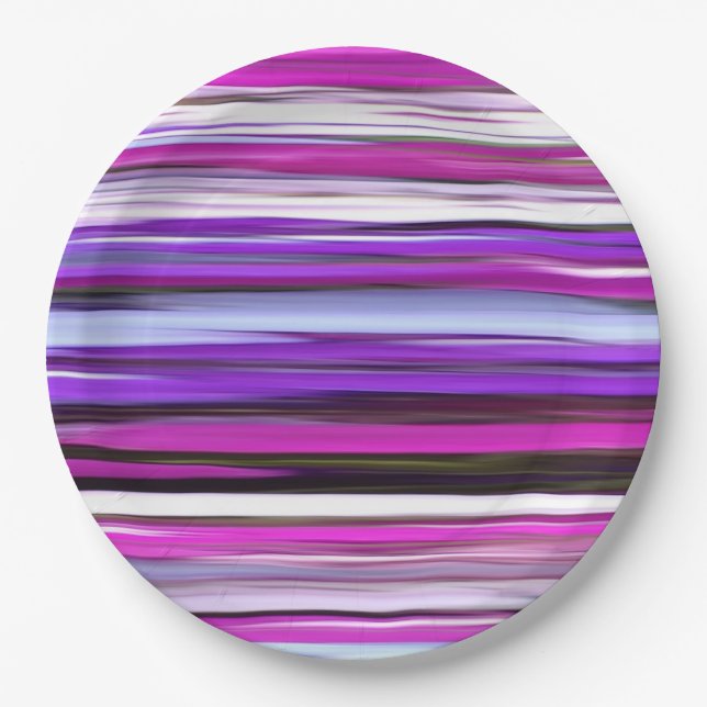 Abstract #2: Purple Blur Paper Plates (Front)