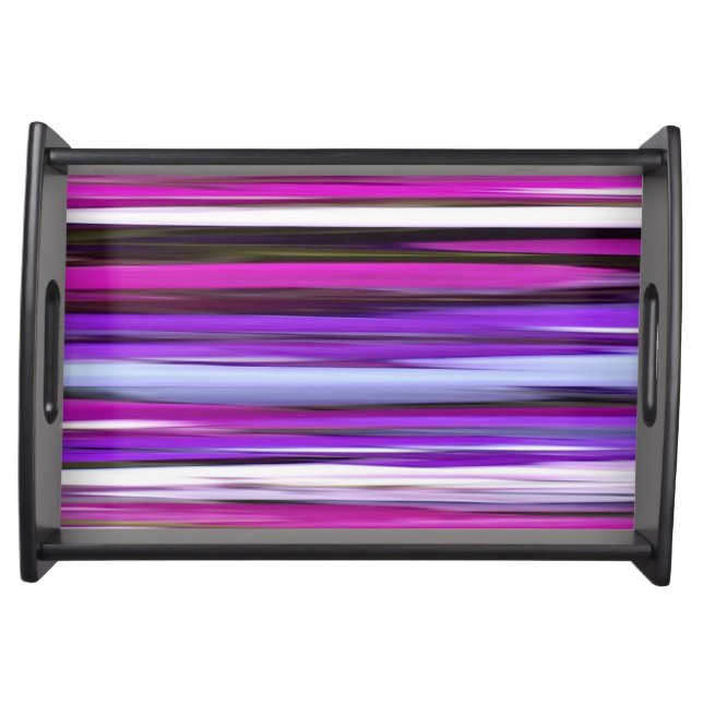 Abstract #2: Purple Blur Serving Tray (Front)