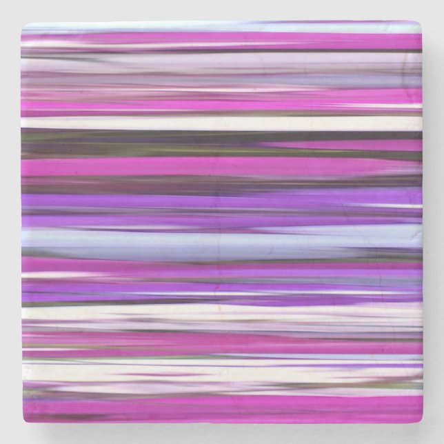 Abstract #2: Purple Blur Stone Coaster (Front)