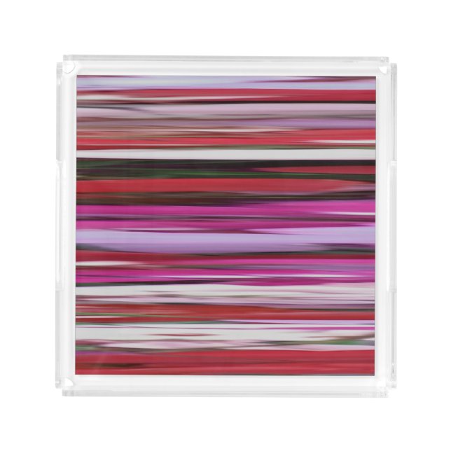 Abstract #2: Red blur Acrylic Tray (Front)