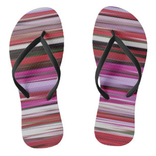 Abstract #2: Red blur Flip Flops