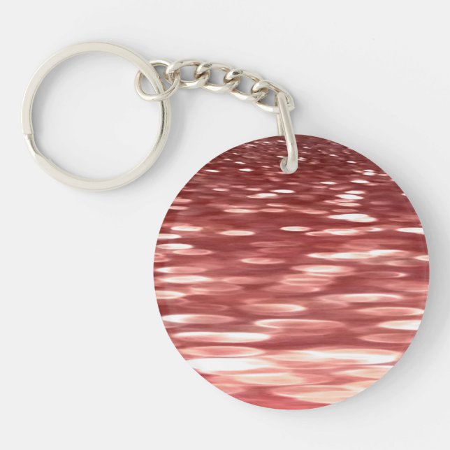 Abstract #2: Red blur Keychain (Front)