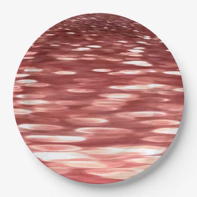 Abstract #2: Red blur Paper Plates (Front)