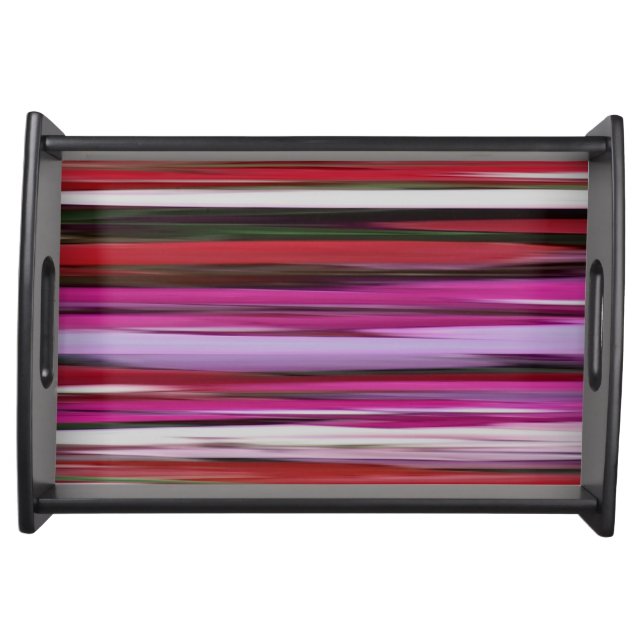 Abstract #2: Red blur Serving Tray (Front)