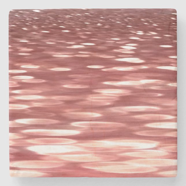 Abstract #2: Red blur Stone Coaster (Front)