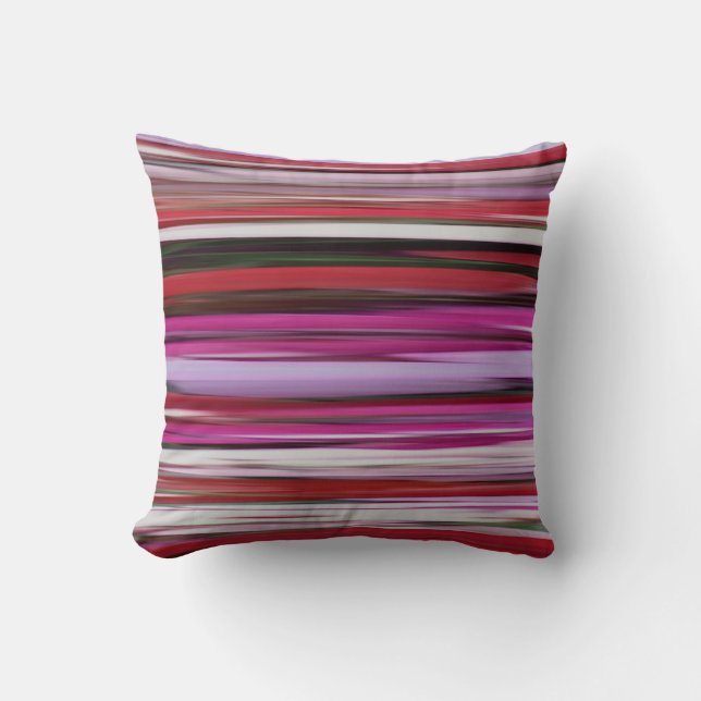 Abstract #2: Red blur Throw Pillow (Front)