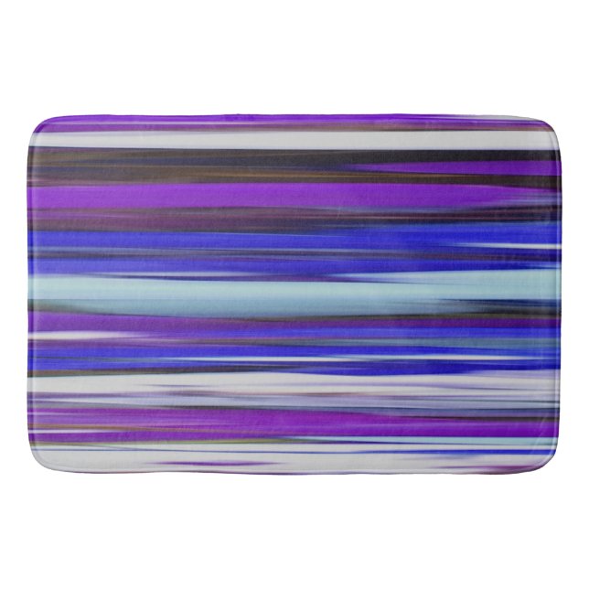 Abstract #2: Ultraviolet blur Bathroom Mat (Front)