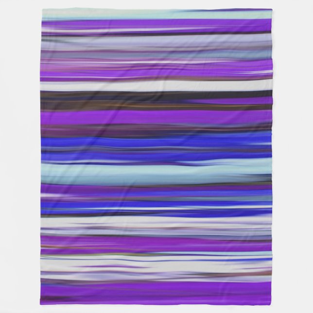Abstract #2: Ultraviolet blur Fleece Blanket (Front)