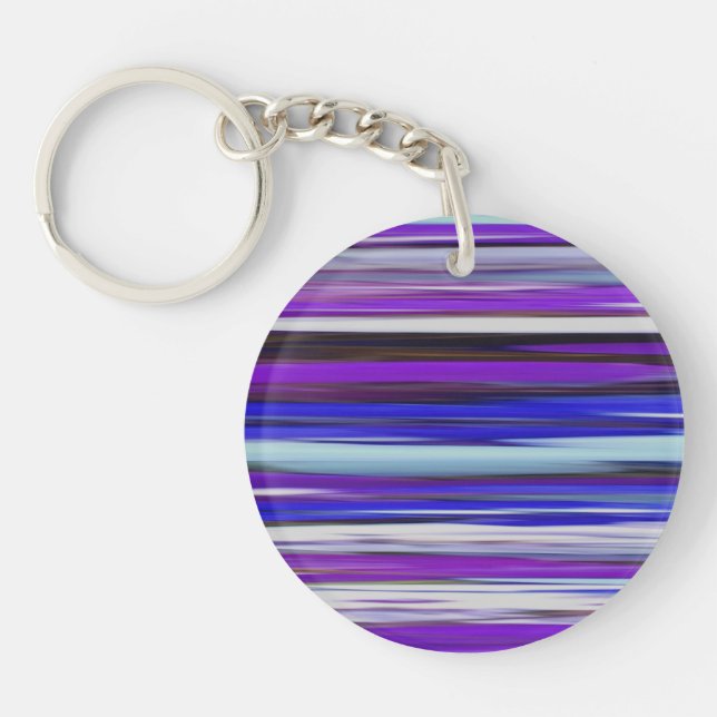 Abstract #2: Ultraviolet blur Keychain (Front)