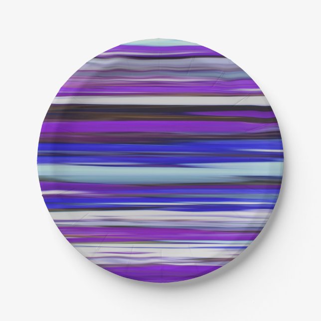 Abstract #2: Ultraviolet blur Paper Plates (Front)