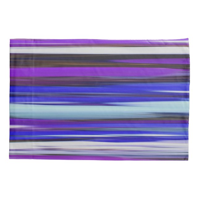 Abstract #2: Ultraviolet blur Pillow Case (Back)