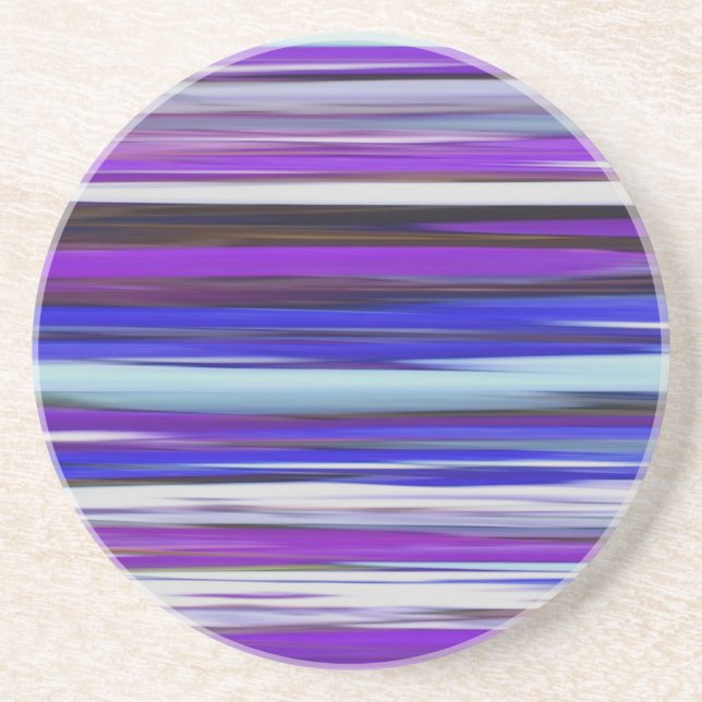 Abstract #2: Ultraviolet blur Sandstone Coaster (Front)