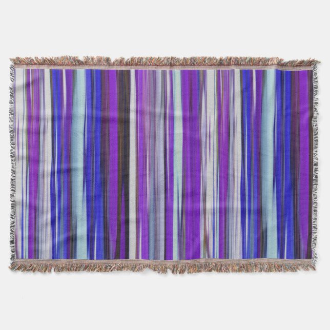 Abstract #2: Ultraviolet blur Throw Blanket (Front)