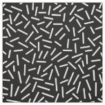 Abstract 300117 - White on Black Fabric