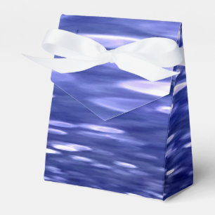 Abstract #3: Blue shimmer Favor Boxes
