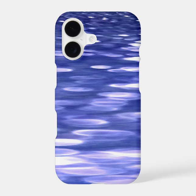 Abstract #3: Blue shimmer Iphone Case (Back)