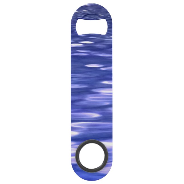 Abstract #3: Blue shimmer Speed Bottle Opener (Front)