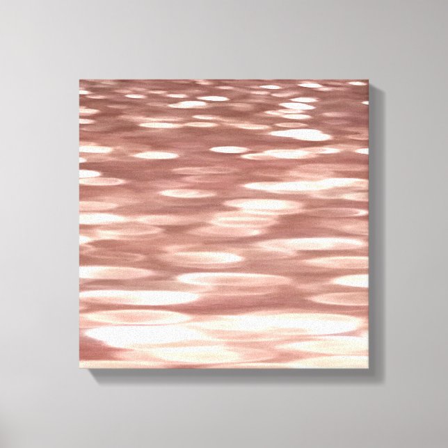 Abstract #3: Copper Rose Gold shimmer Canvas Print (Front)