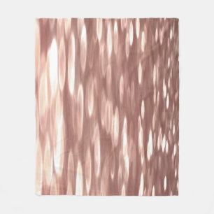 Abstract #3: Copper Rose Gold shimmer Fleece Blanket