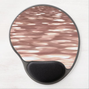 Abstract #3: Copper Rose Gold shimmer Gel Mouse Pad