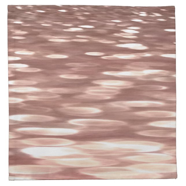 Abstract #3: Copper Rose Gold shimmer Napkin (Front)