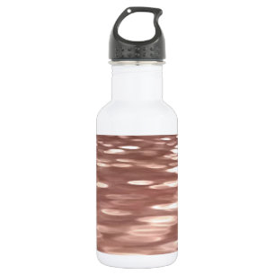 Abstract #3: Copper Rose Gold shimmer Water Bottle