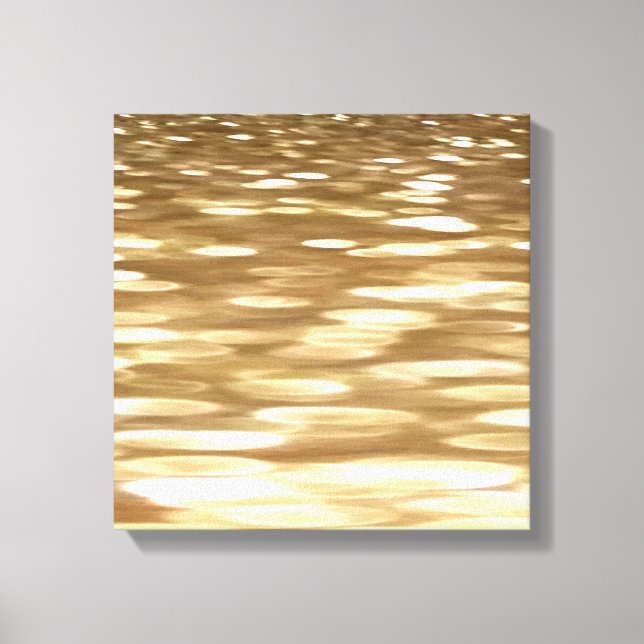 Abstract #3: Gold shimmer Canvas Print (Front)