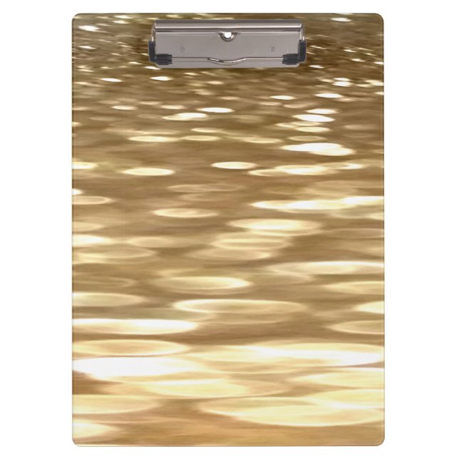 Abstract #3: Gold shimmer Clipboard (Front)