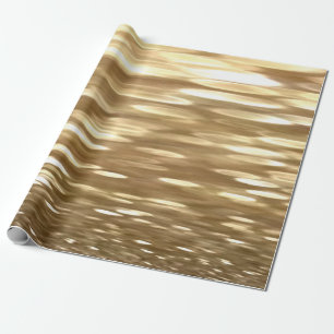 Abstract #3: Gold shimmer Wrapping Paper