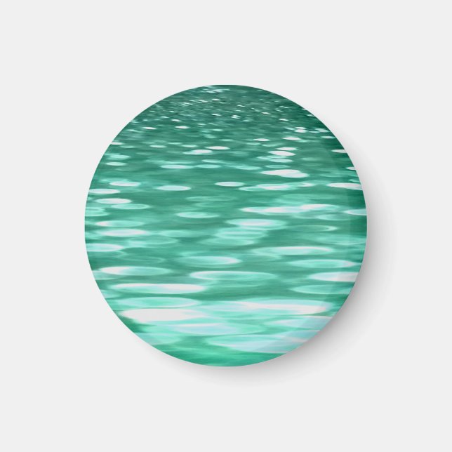 Abstract #3: Green Shimmer Magnet (Front)