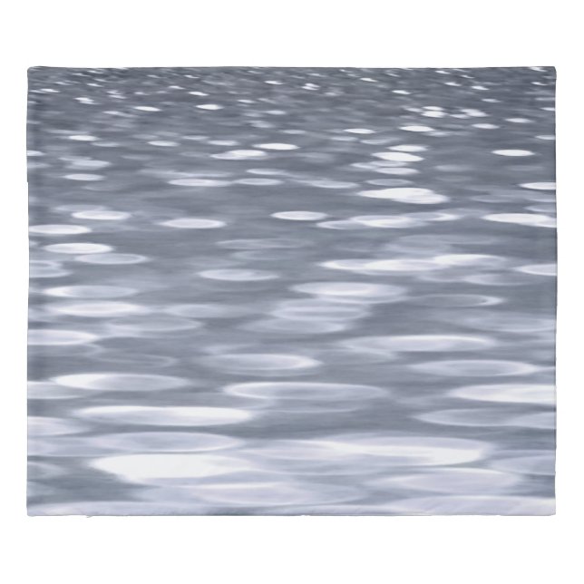 Abstract #3: Gunmetal shimmer Duvet Cover (Back)