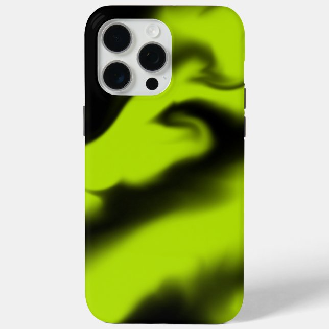 Abstract 3 in Black and Lime Green  Case-Mate iPhone Case (Back)