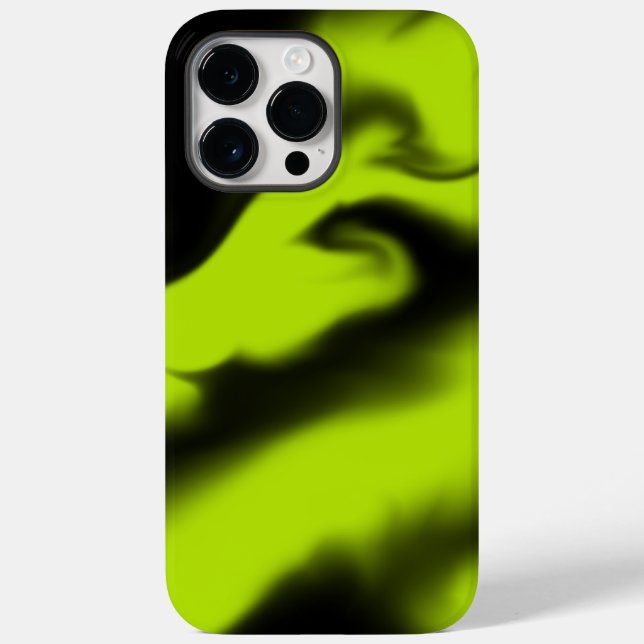 Abstract 3 in Black and Lime Green  Case-Mate iPhone Case (Back)