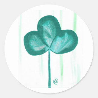 Abstract 3 Leaf Clover Shamrock Stickers