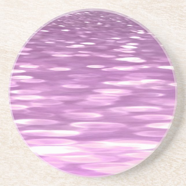 Abstract #3: Lilac Shimmer Drink Coaster (Front)